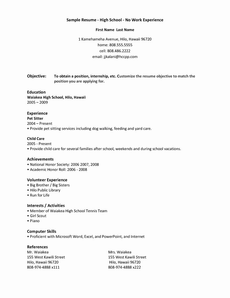 High School Job Resume Awesome 25 Best Ideas About High School Resume On Pinterest