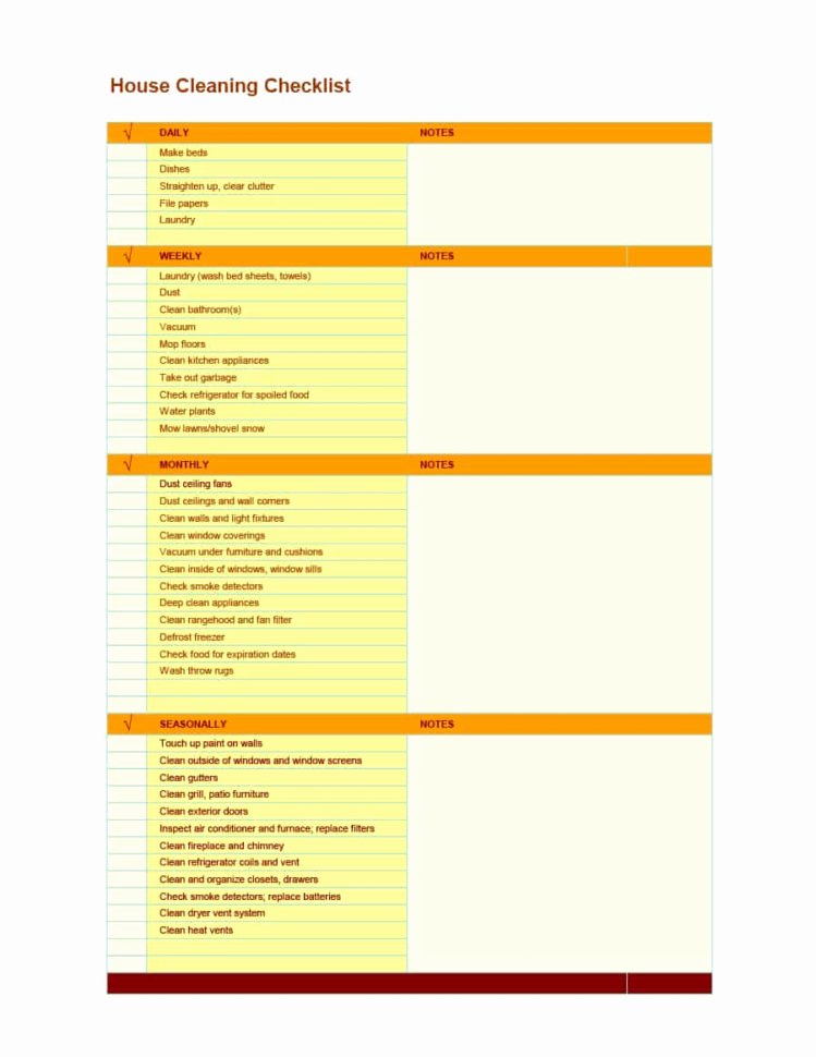 House Cleaning Checklist Template Lovely House Cleaning Spreadsheet Templates Spreadsheet Downloa