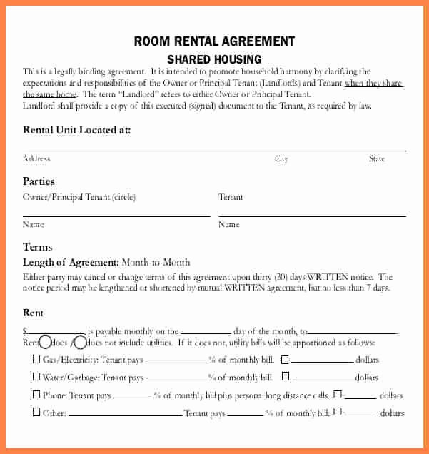 House Rental Agreement Template Unique 5 Sample Lease Agreement for Renting A House