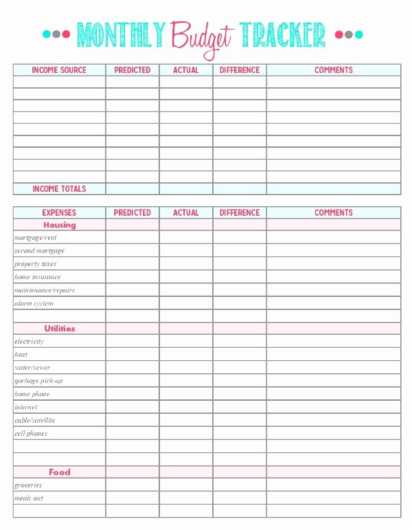 Household Budget Template Printable Awesome Family Binder Bud Ing Printables Clean and Scentsible