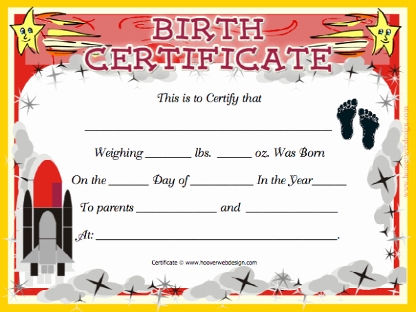How to Make A Certificate Awesome Diy Kids Craft Fake Birth Certificate