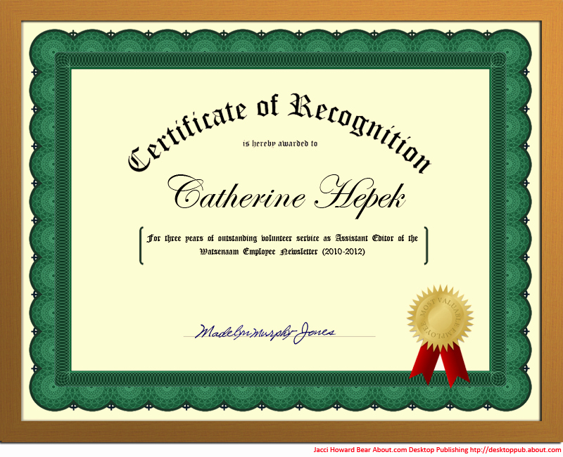 How to Make A Certificate Best Of You Can Create A Certificate Of Recognition In Word for