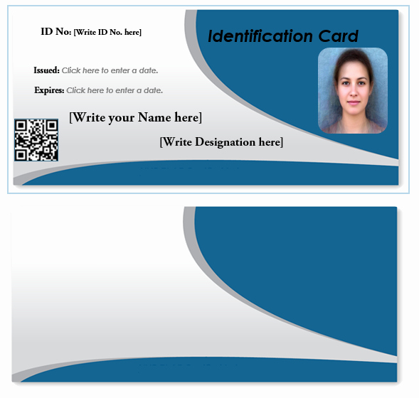 Id Card Template Word Unique Id Card Template