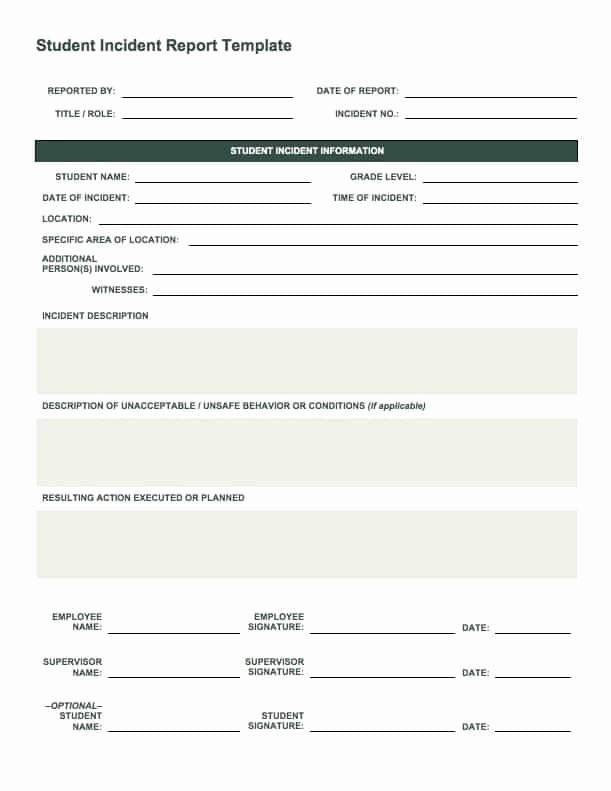 Incident Report Template Word Best Of Free Incident Report Templates Smartsheet