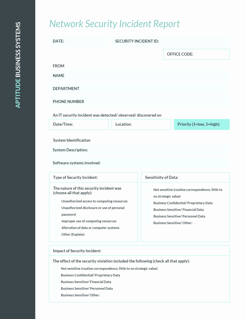Incident Report Template Word Inspirational How to Write An Effective Incident Report [examples
