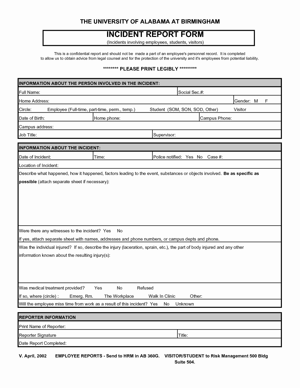 Incident Report Template Word Luxury 13 Incident Report Templates Excel Pdf formats