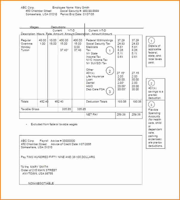 Independent Contractor Pay Stub Template Luxury 8 Photoshop Pay Stub Template