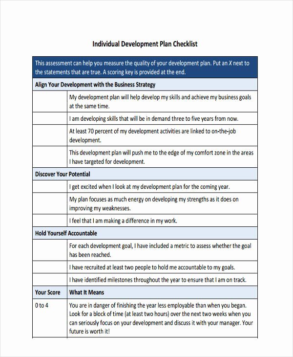 Individual Development Plan Examples New 64 Development Plan Examples &amp; Samples In Pdf