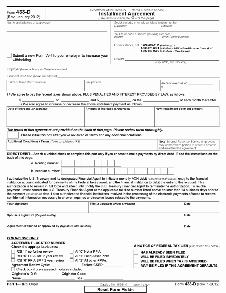 Installment Payment Agreement Template Unique Steps &amp; forms to Prepare An Installment Agreement