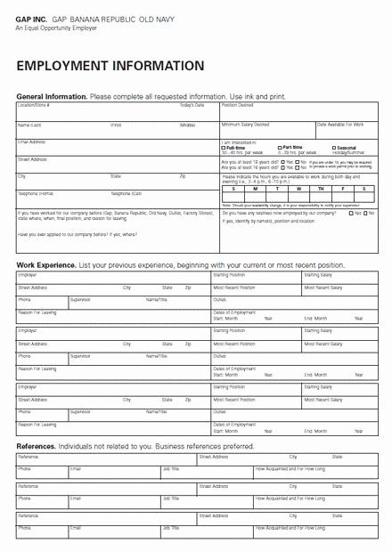 Jobs Application form Pdf Beautiful Job Application Print Out Management Resume Pdf forever 21
