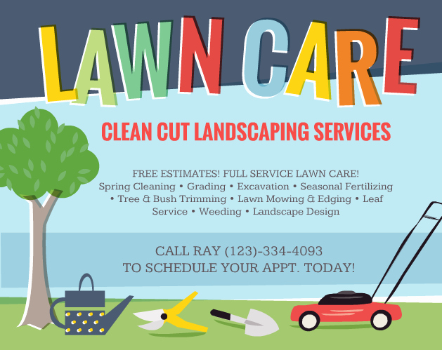 Lawn Care Flyer Template Awesome Lawn Care Flyers – Should You Use them the Lawn solutions