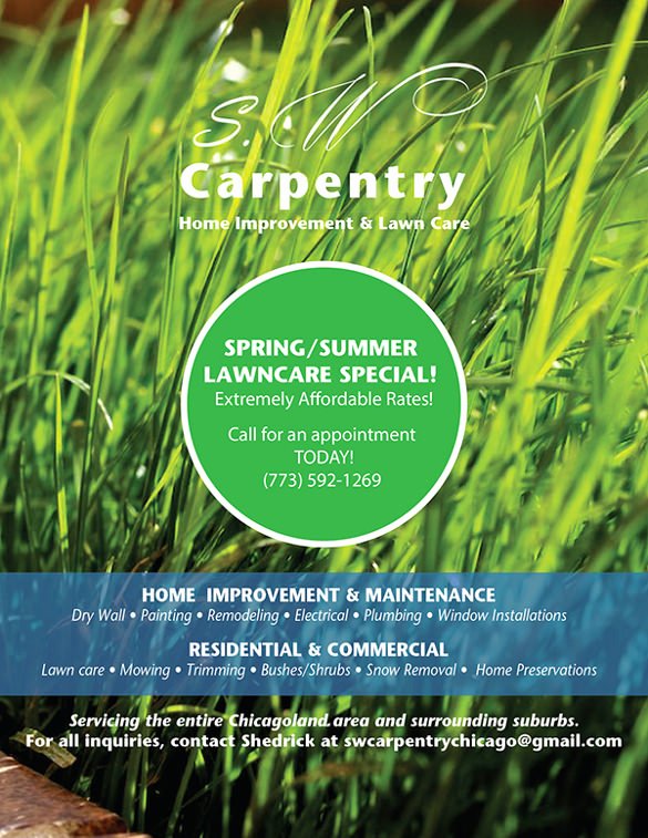 Lawn Care Flyer Template Lovely 29 Lawn Care Flyers Psd Ai Vector Eps