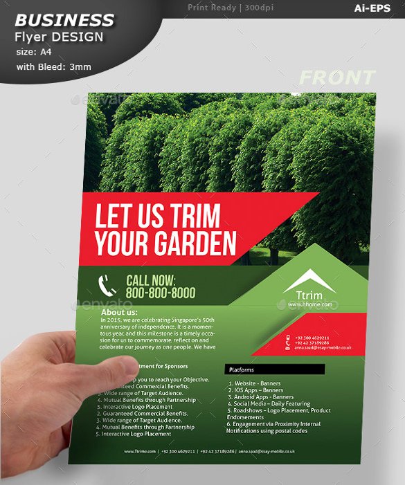 Lawn Care Flyer Template New 29 Lawn Care Flyers Psd Ai Vector Eps