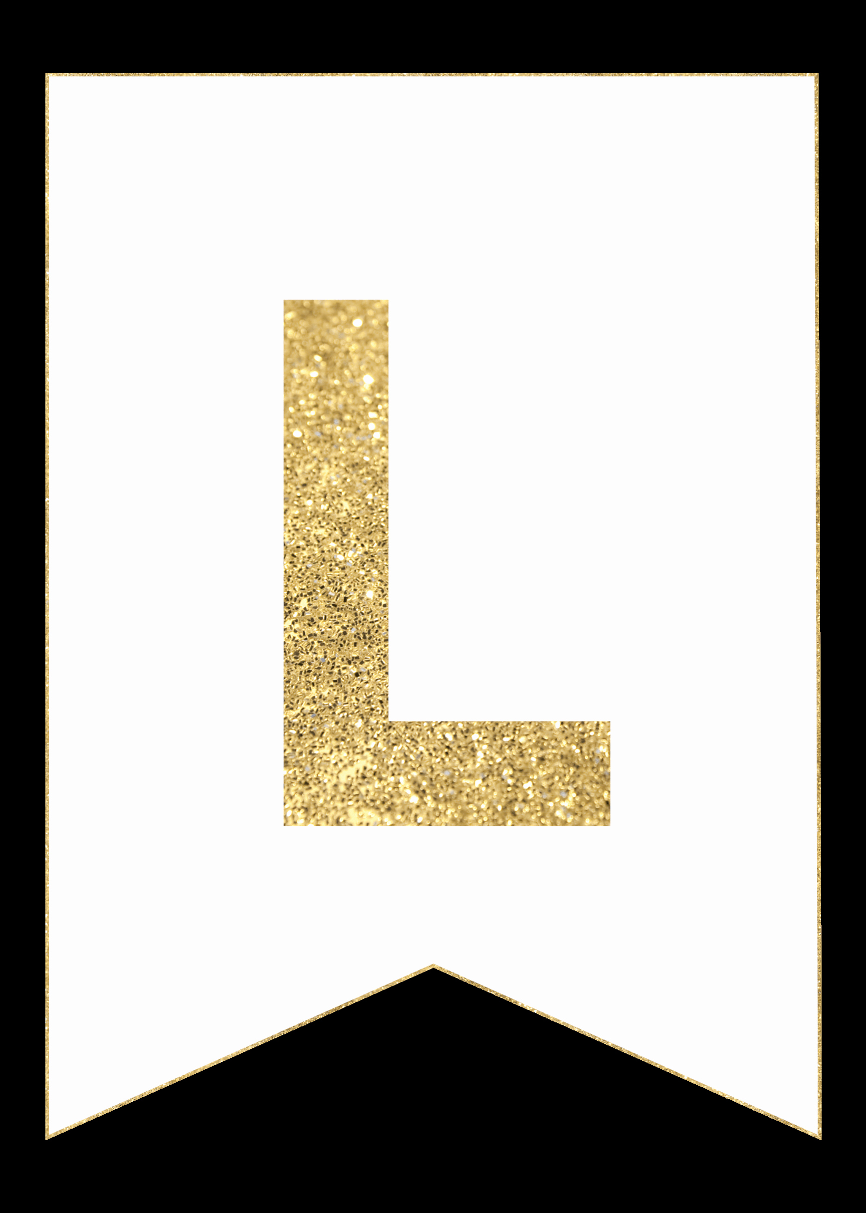 Letter A Printable Elegant Gold Free Printable Banner Letters Paper Trail Design