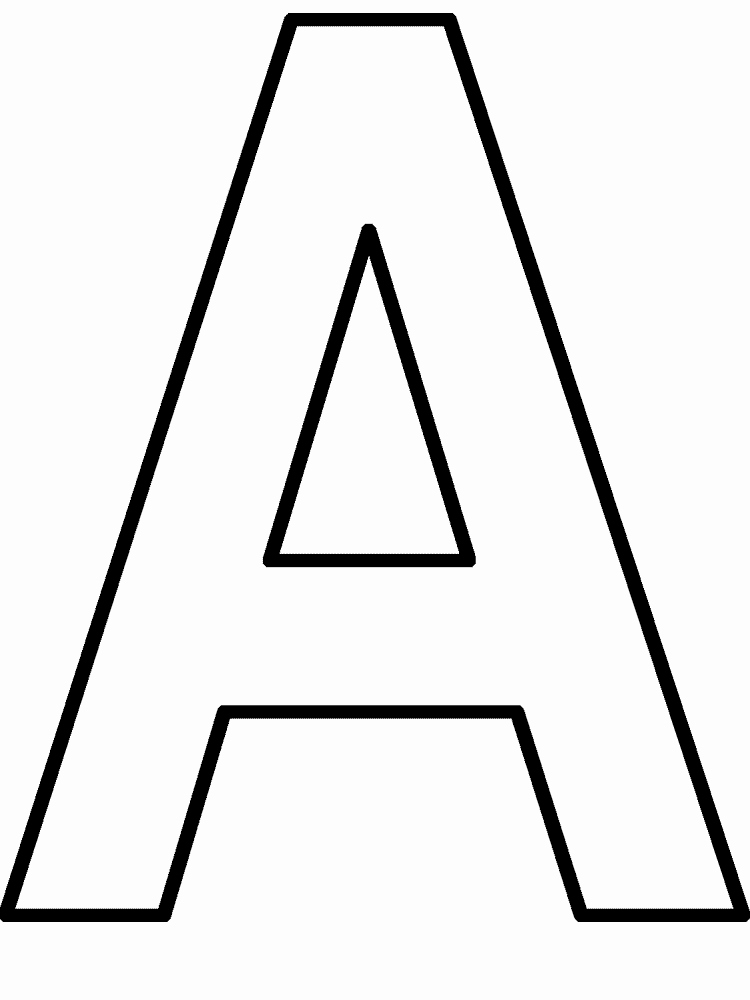 Letter A Printable New Letter Coloring Pages 2