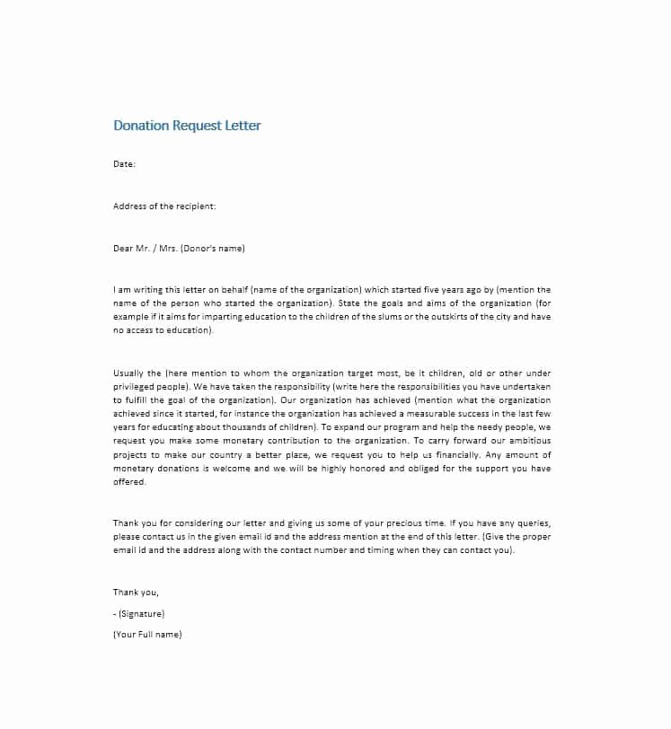 Letter asking for Donations Best Of 43 Free Donation Request Letters &amp; forms Template Lab