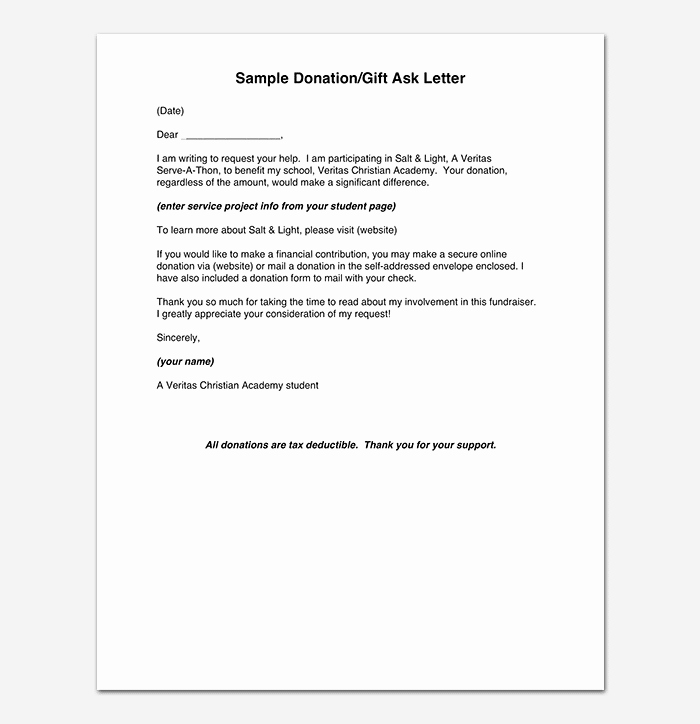 Letter asking for Donations New Donation Request Letter Template Messages Examples