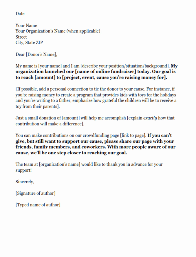 Letter asking for Donations Unique Donation Request Letters asking for Donations Made Easy
