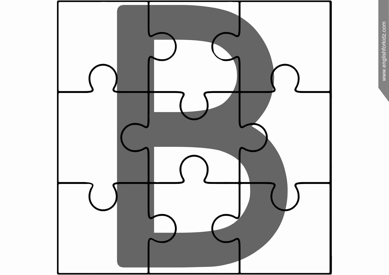 Letter B Printable Awesome Printable Abc Puzzles