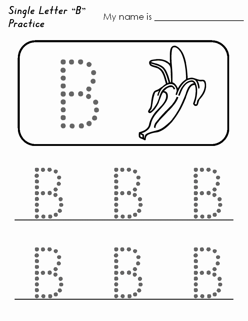 Letter B Printable Elegant Trace Letter B Worksheets – Worksheet Examples