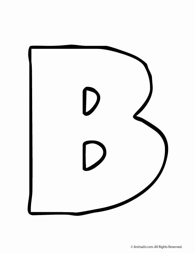 Letter B Printable Unique Bubble Letter B رياض