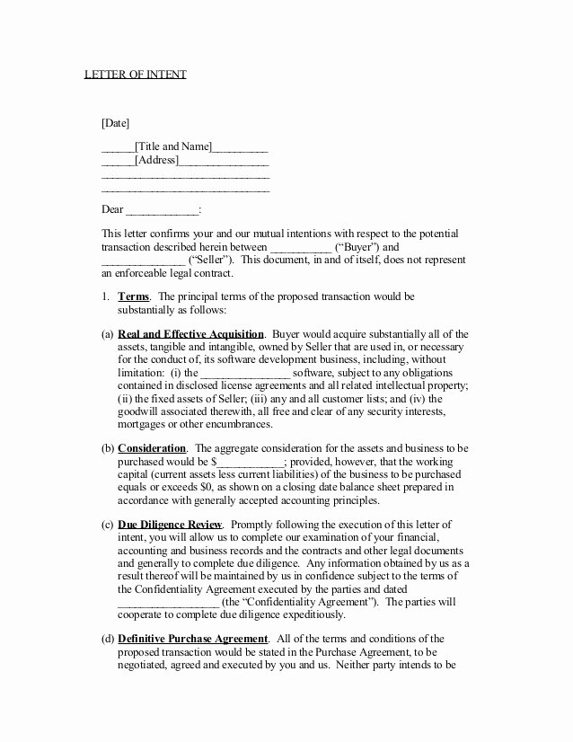 Letter Of Intent for Colleges Inspirational Sample Letter Of Intent
