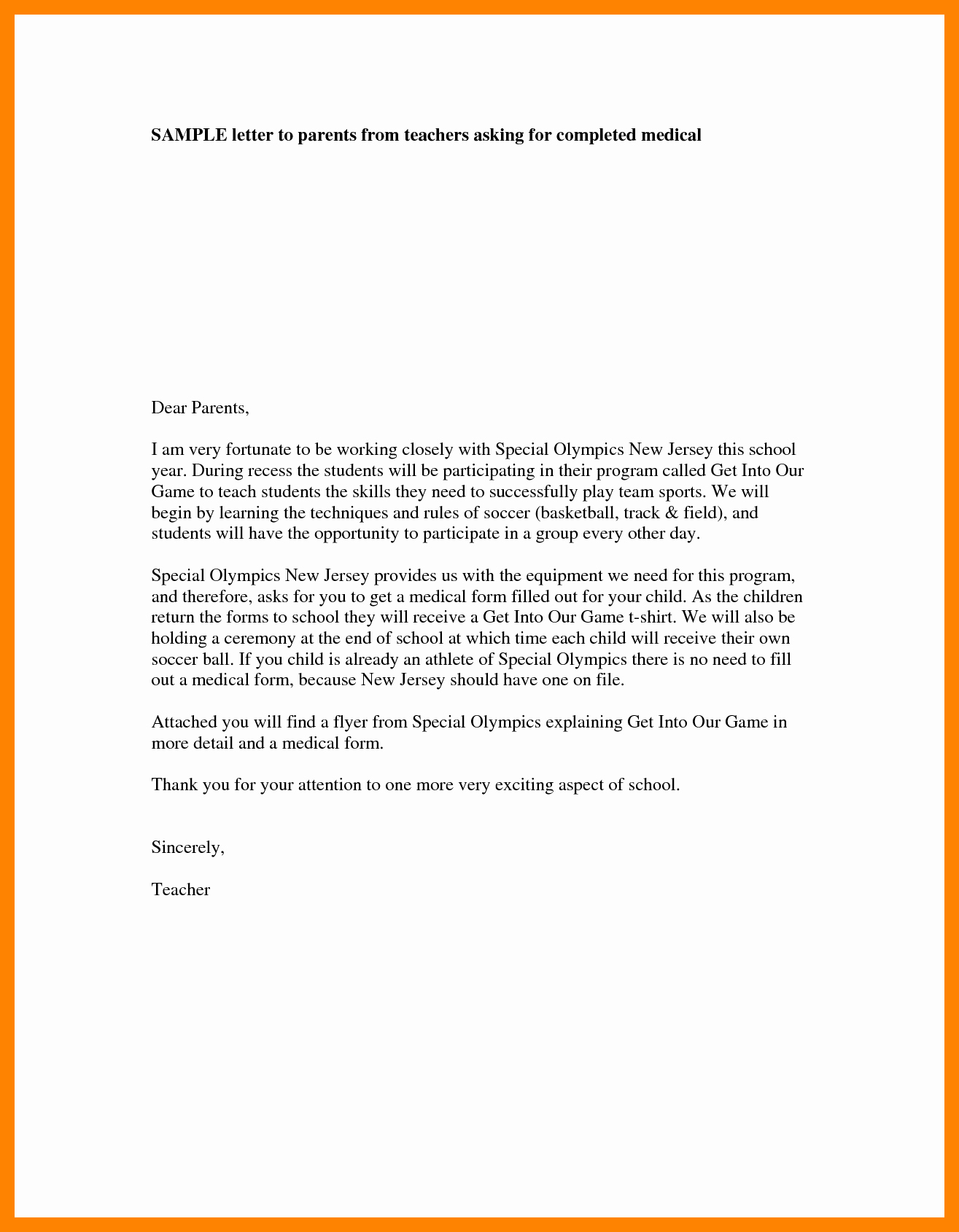 Letter Of Introduction Example Fresh 4 Teacher Introduction Letter to Parents Template