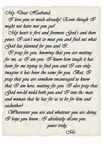 Letter to My Husband New Of Romantic Love Letters