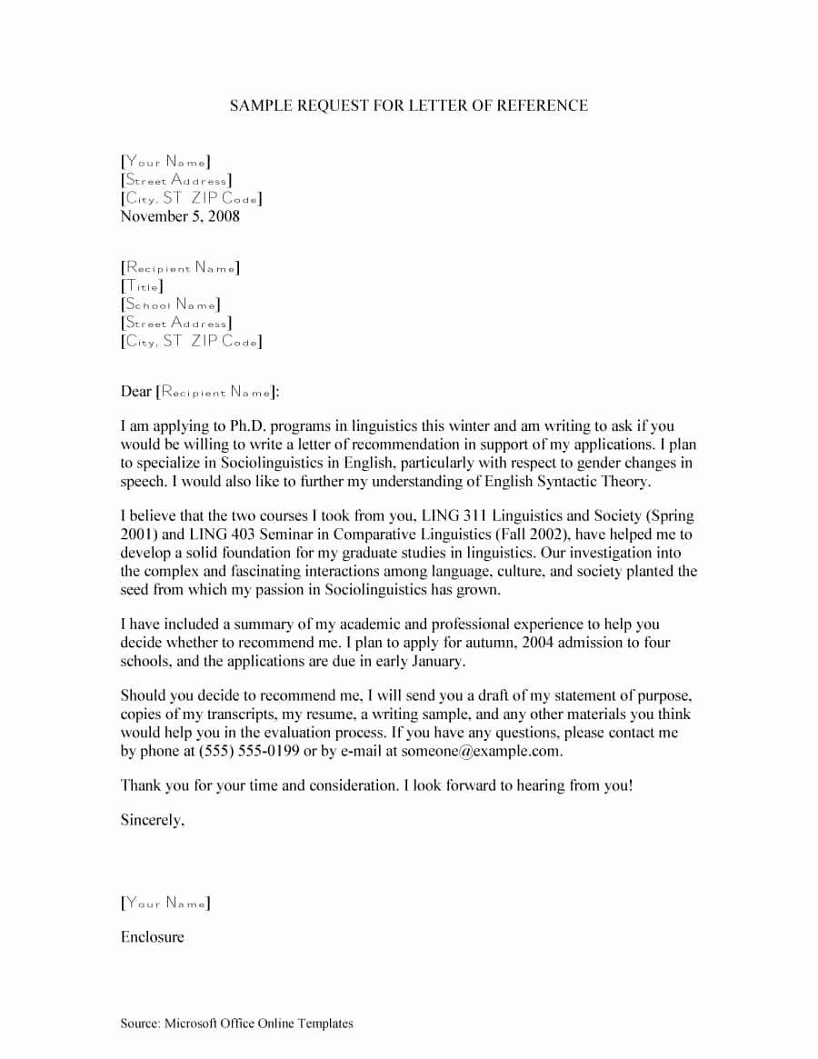 Letters Of Recommendation Template Beautiful 43 Free Letter Of Re Mendation Templates &amp; Samples