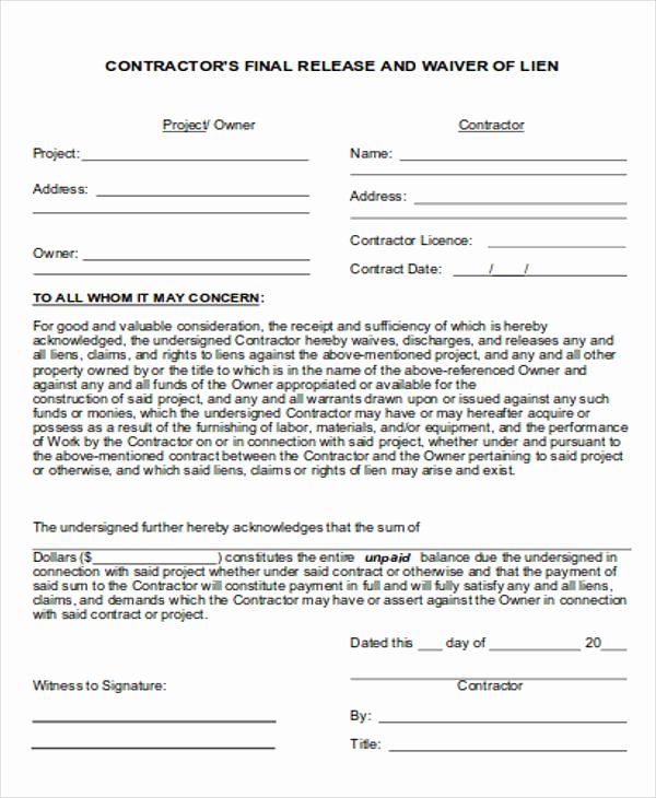 Liability Release form Template Awesome General Release Of Liability form Sample 7 Examples In