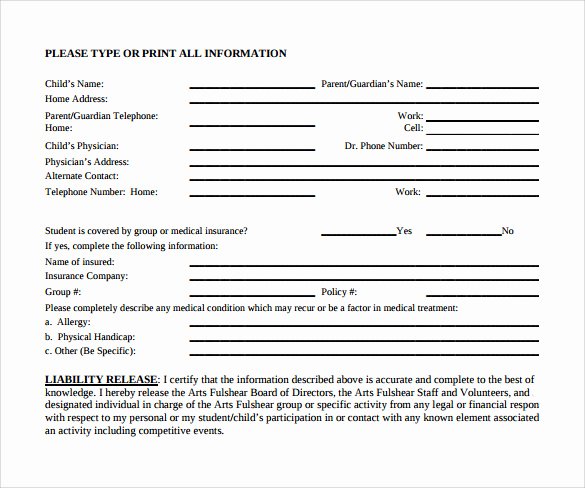 Liability Release form Template Best Of Sample Liability Release form Examples 9 Download Free
