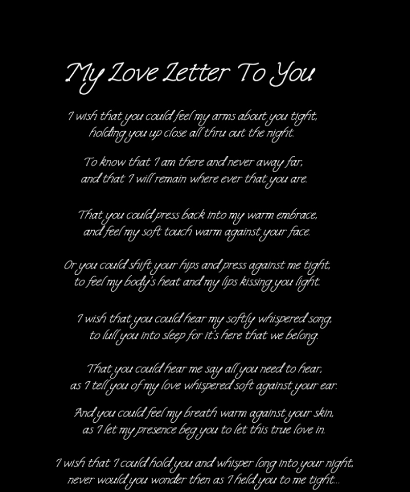 Love Letters to Him Lovely Love Letter with Image