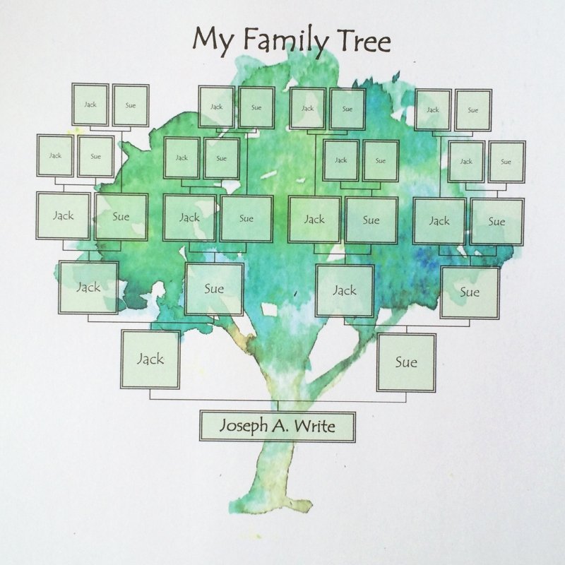 Make Your Own Family Tree Beautiful Family Tree Template Painted Tree Ridge Light Ranch