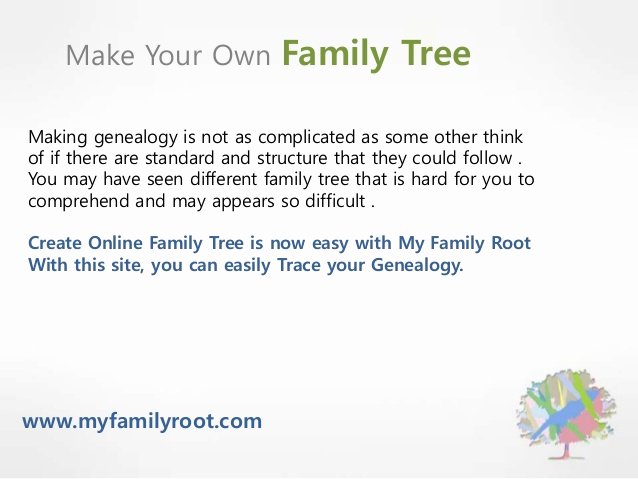 Make Your Own Family Tree Beautiful Make Your Own Family Tree