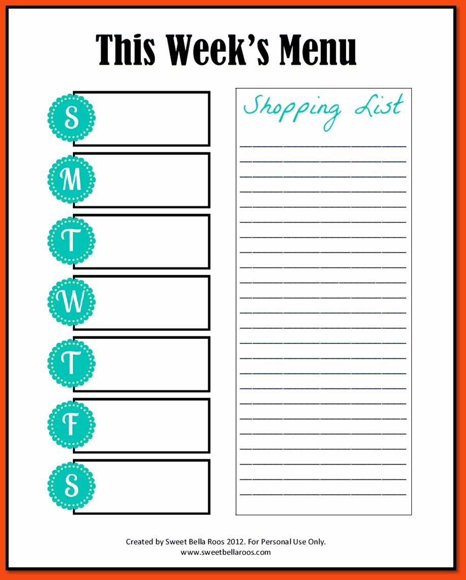 Meal Plan Template Word Awesome Free Editable Meal Plan Template 8 Facts that Nobody told