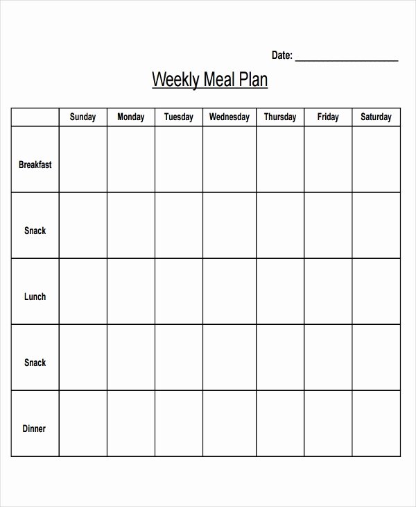 Meal Plan Template Word Luxury 10 Planning Calendar Template 10 Free Word Pdf format