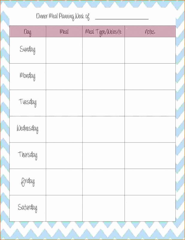 Meal Plan Template Word Unique Meal Plan Template Word