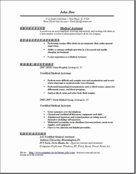 Medical assistant Resume Template Fresh Medical assistant Resume Occupational Examples Samples