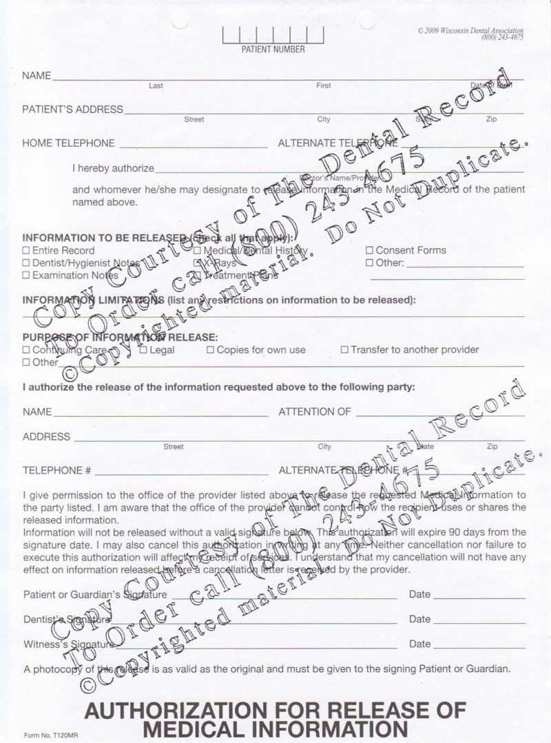 Medical Record Release form Awesome Medical Records Release