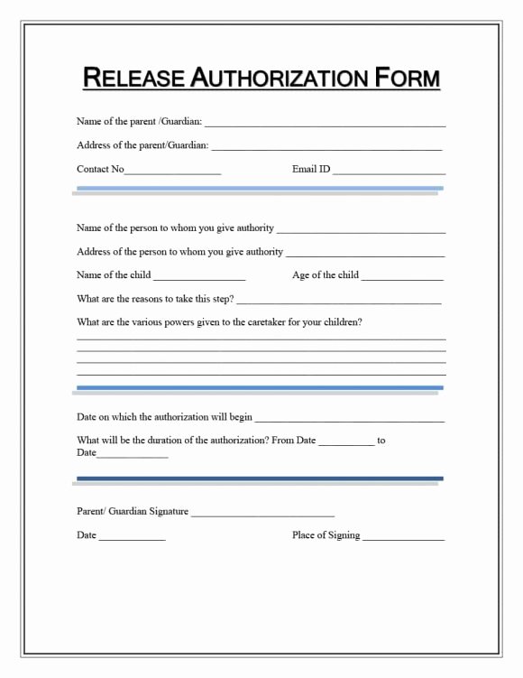Medical Release form Template Unique 40 Medical Records Release form Release Of Information
