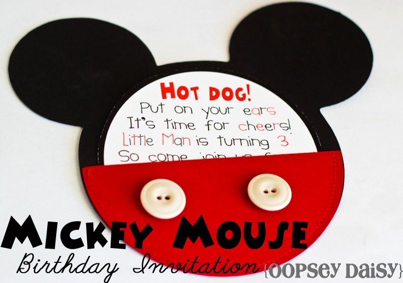 Mickey Mouse Birthday Invites Best Of Mickey Mouse Birthday Invitations