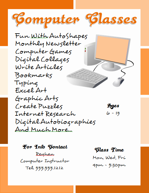 Microsoft Word Flyer Template Fresh Flyer Tutor Graphic Design Blog New Tutorials Added to