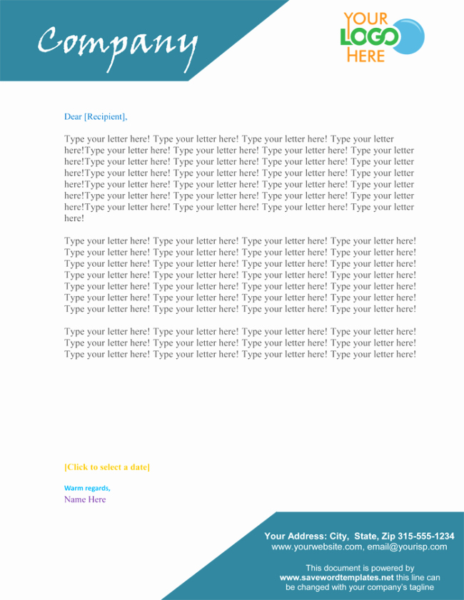 Microsoft Word Letterhead Template Awesome 50 Free Letterhead Templates for Word Elegant Designs