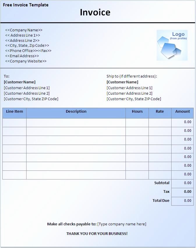 Microsoft Word Template Downloads Best Of Free Invoice Template Downloads