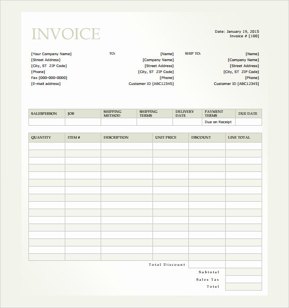 Microsoft Word Template Downloads Best Of Sample Microsoft Invoice Template 14 Download Free