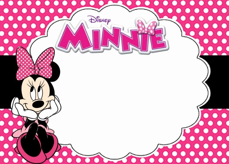 Minnie Mouse Birthday Invitations Fresh Free Printable Minnie Mouse Birthday Party Invitation Card