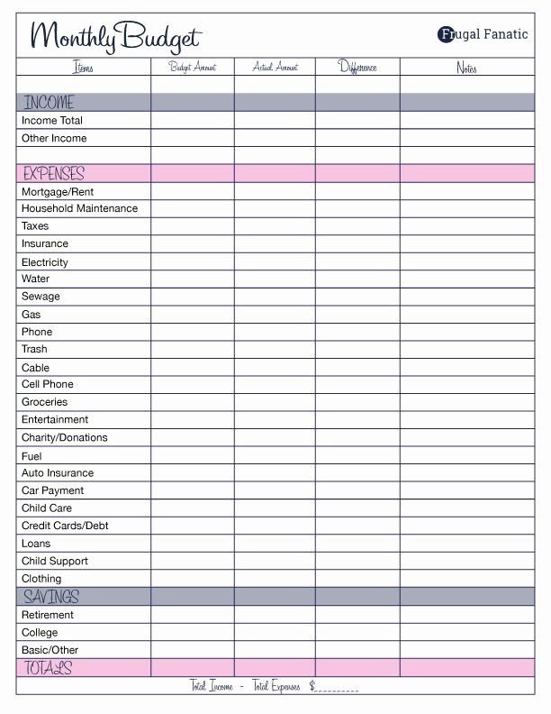 Monthly Budget Planner Template New Free Monthly Bud Template Diy Projects