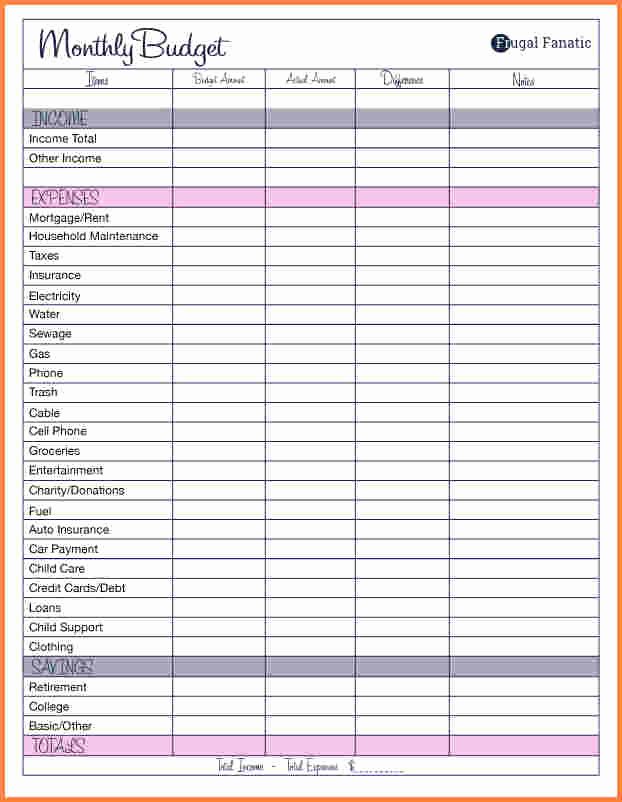 Monthly Budget Worksheet Excel Fresh 10 Monthly Bud Planner Spreadsheet