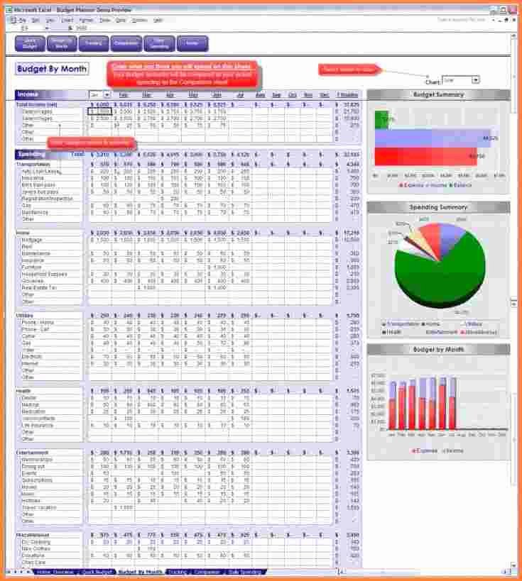 Monthly Budget Worksheet Excel Inspirational 7 Excel Spreadsheet Household Bud
