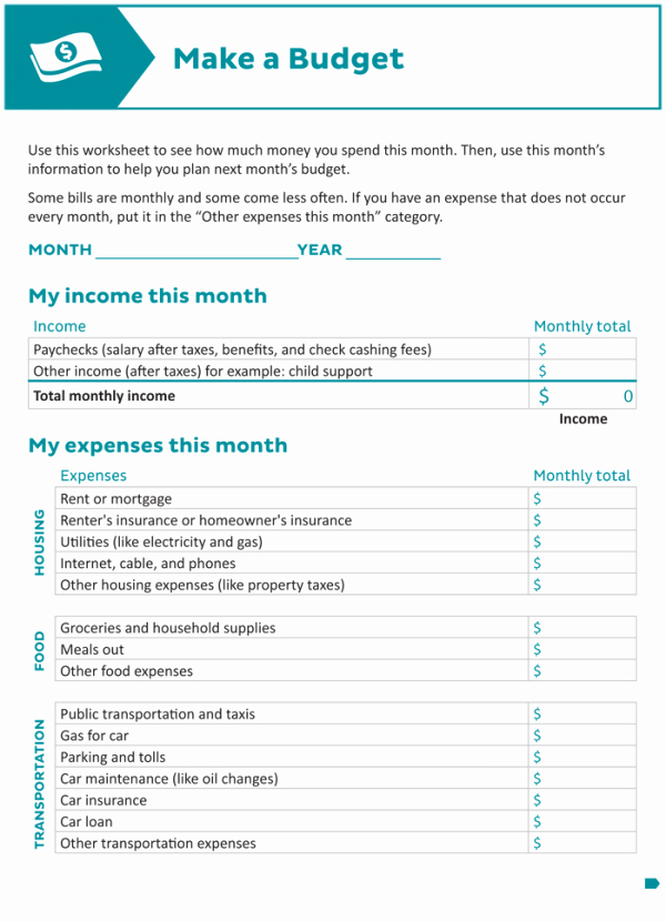 Monthly Budget Worksheet Pdf New 7 Plus Monthly Bud Templates to Keep Your Finances On Track